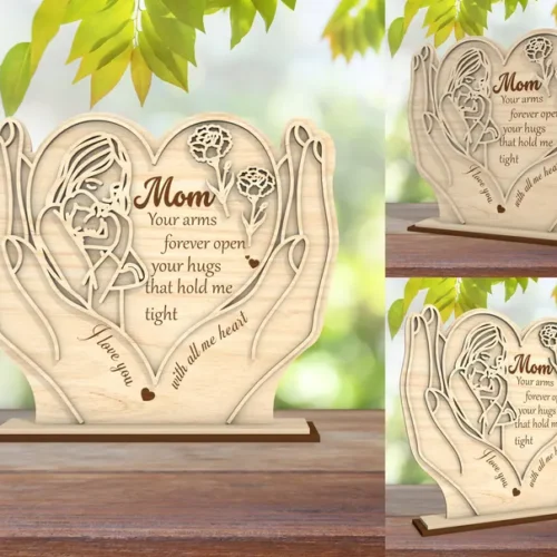 corazon-y-soporte-para-flores-para-el-dia-de-la-madre-creativo-digital Corazon Y Soporte Para Flores Para El Dia De La Madre Creativo Digital